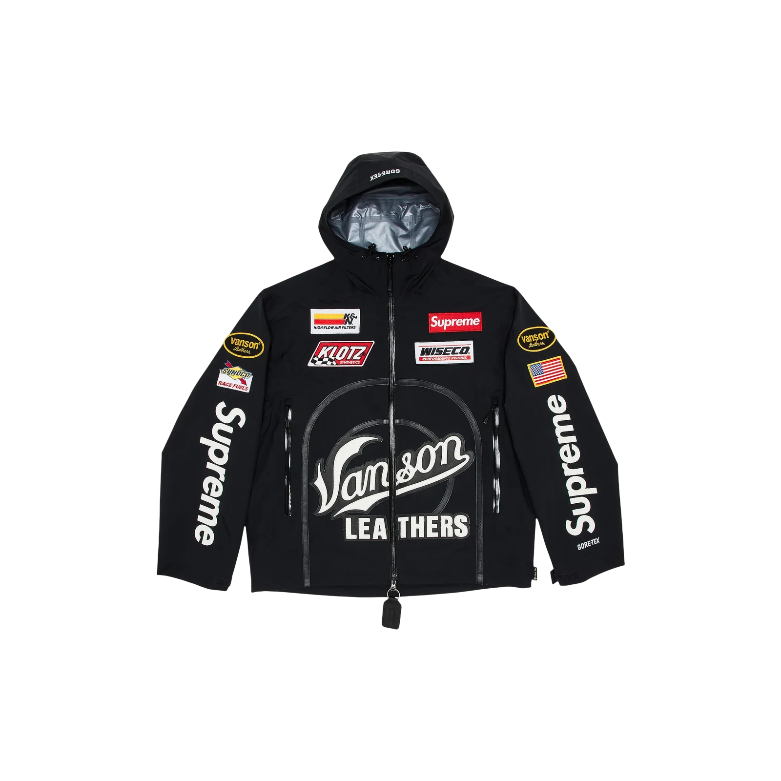 VANSON LEATHERS X GORE-TEX SHELL JACKET « BLACK »