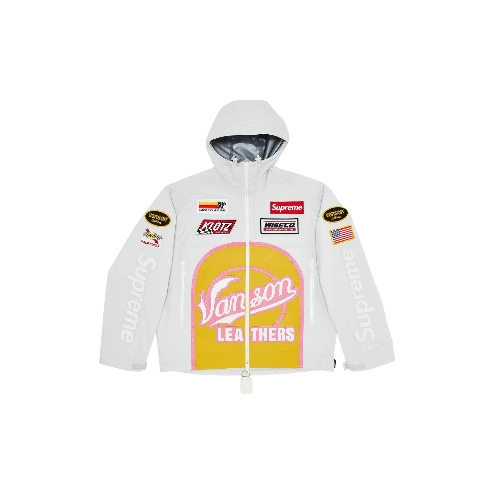 VANSON LEATHERS X GORE-TEX SHELL JACKET « WHITE »