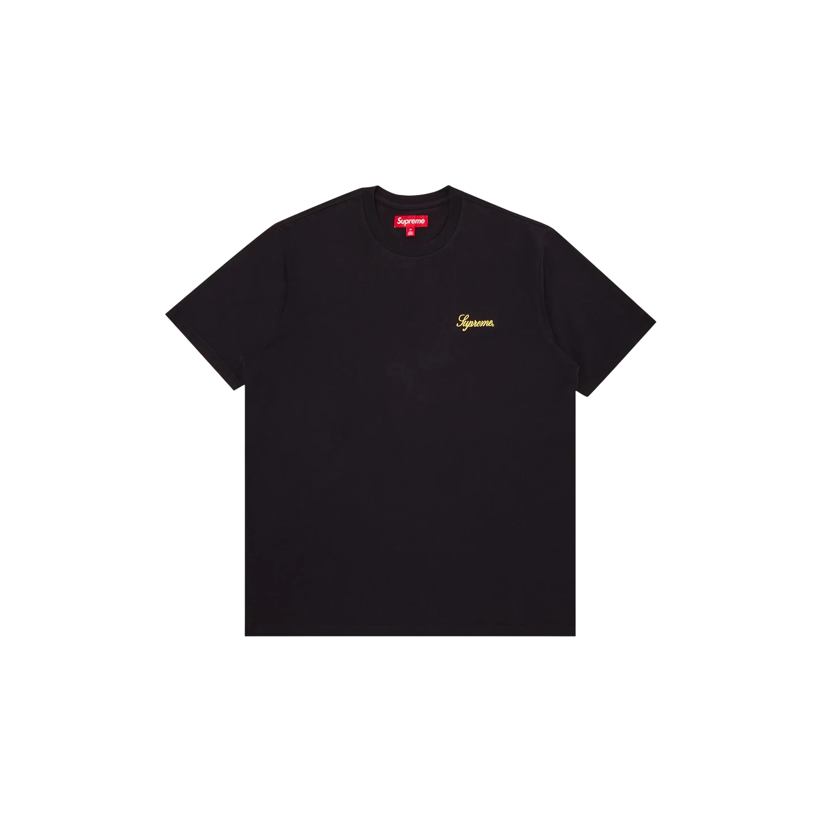 WASHED SCRIPT SHORT-SLEEVE TOP « BLACK »