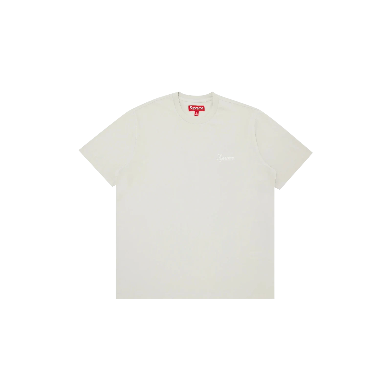 WASHED SCRIPT SHORT-SLEEVE TOP « GREY »