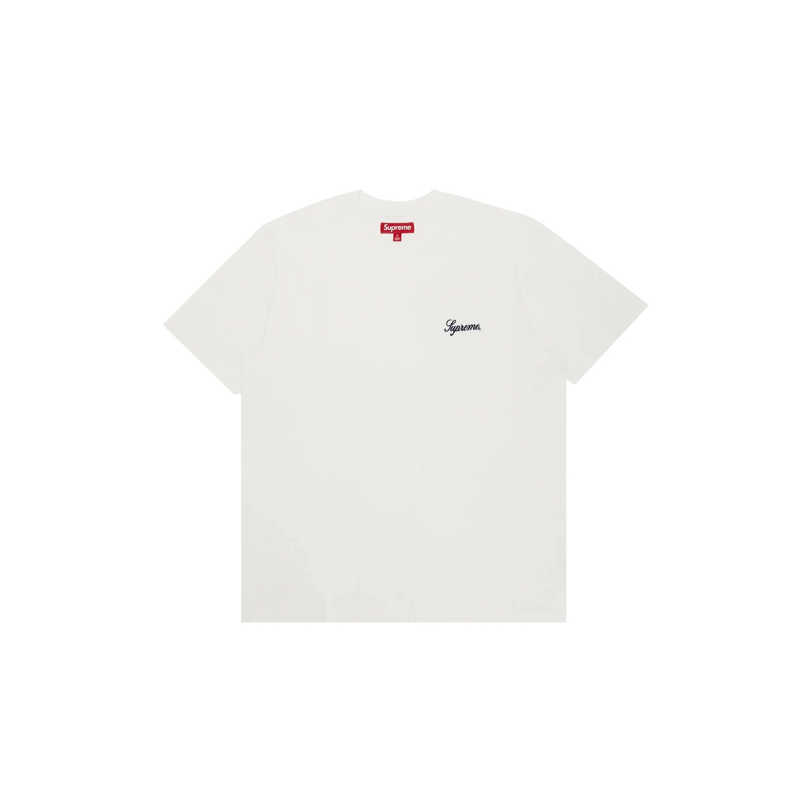 WASHED SCRIPT SHORT-SLEEVE TOP « WHITE »