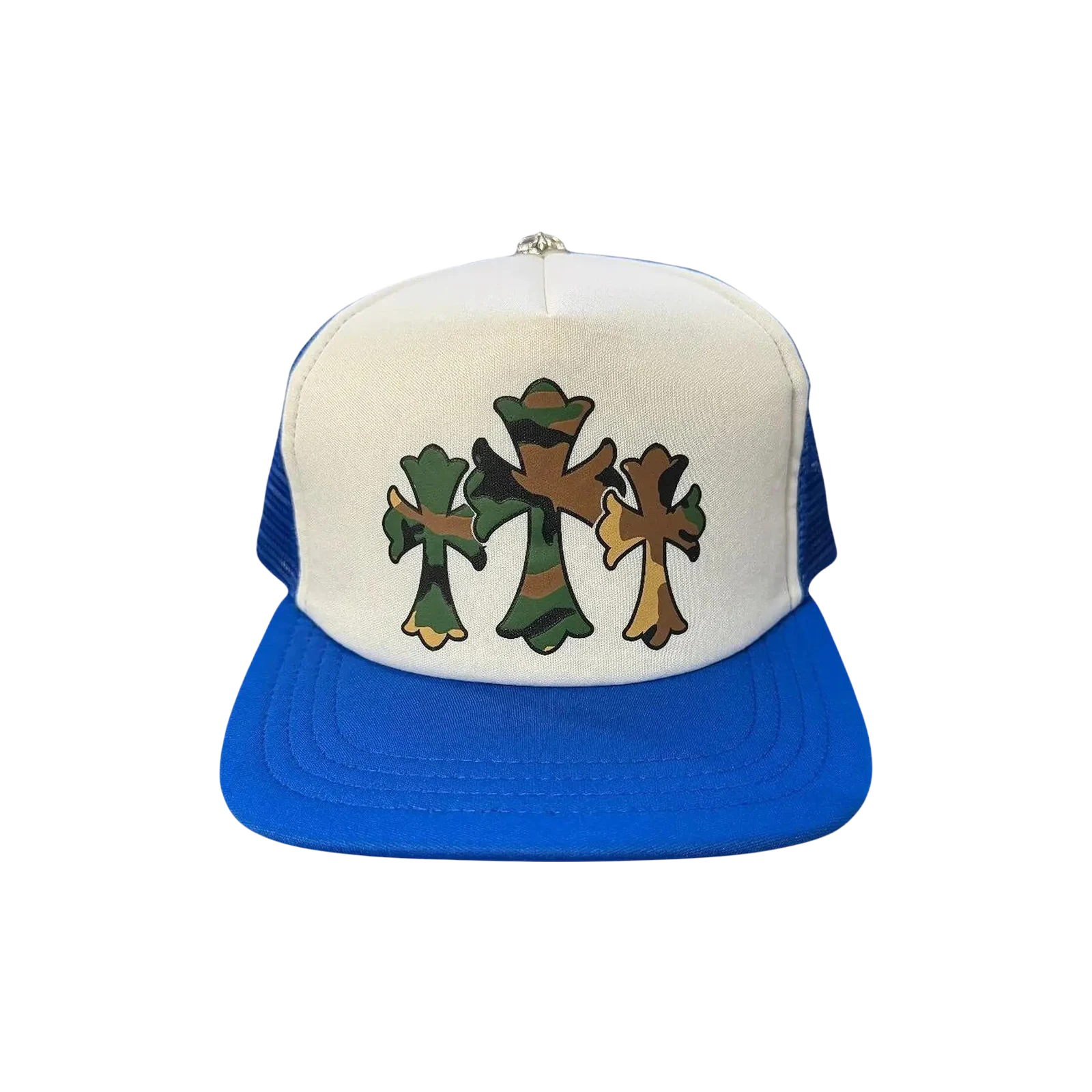 TRIPLE CROSS TRUCKER HAT « BLUE/WHITE »