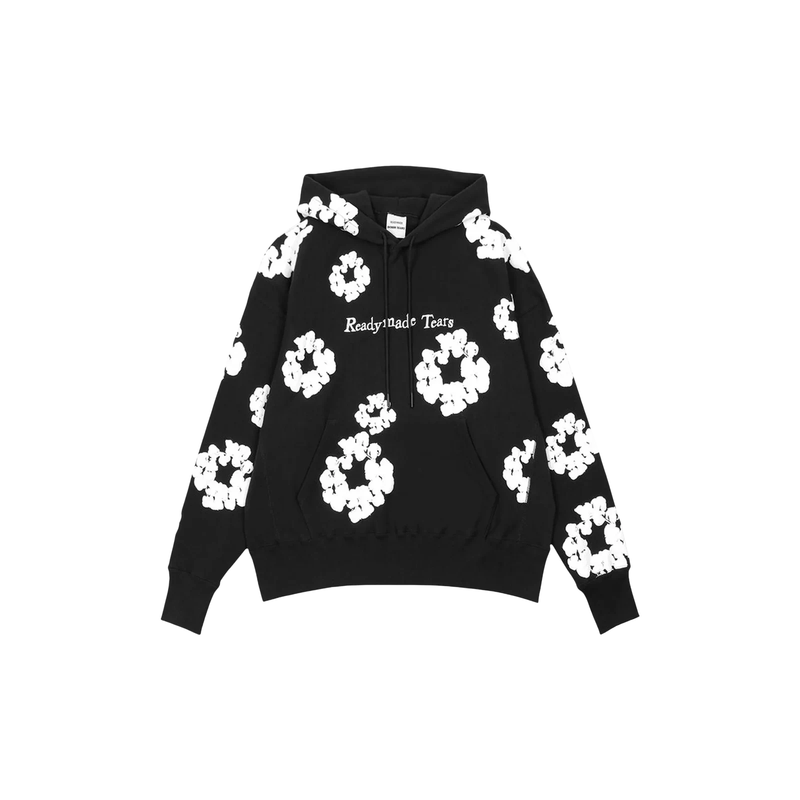 READYMADE X COTTON WREATH HOODIE « BLACK/WHITE »