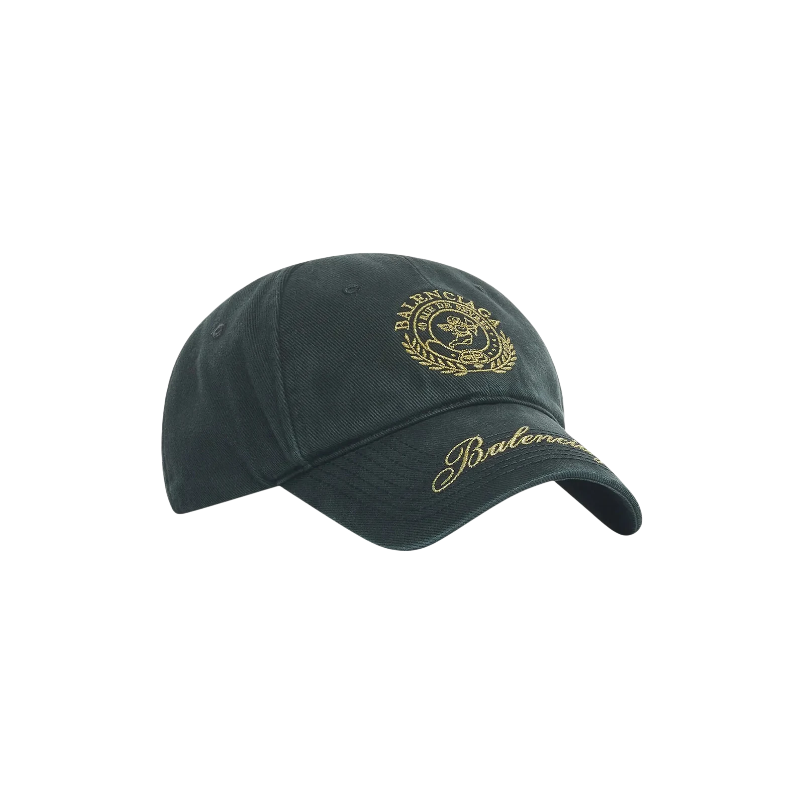 QIXI CREST CAP IN BLACK/WHITE