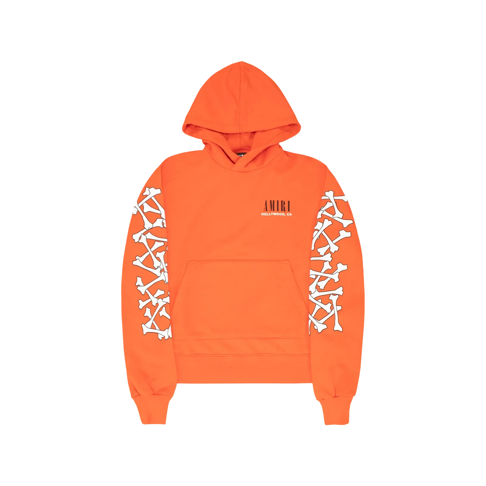 BONES HOODIE « ORANGE/WHITE »