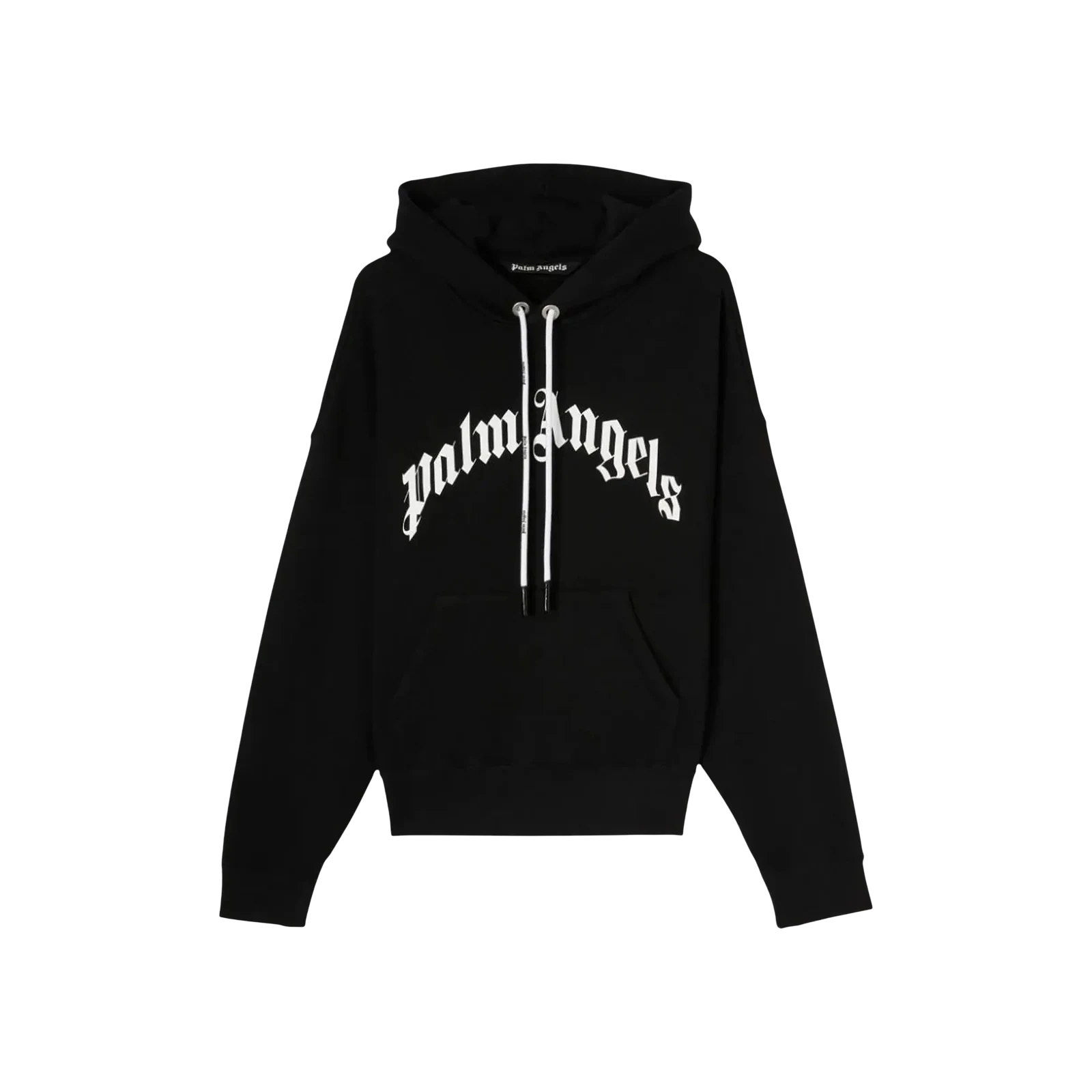 CURVED LOGO HOODY « BLACK/WHITE »