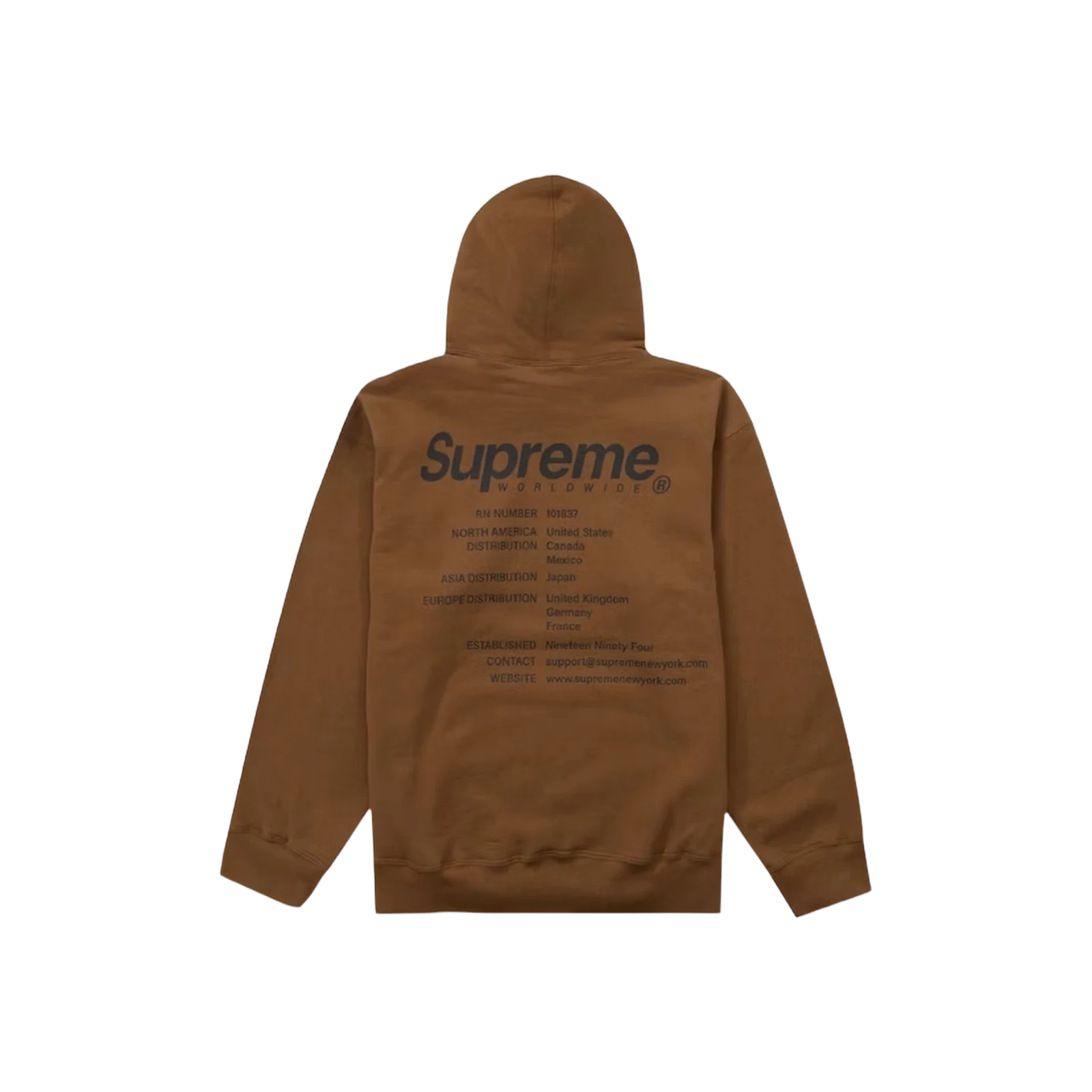 WORLDWIDE HOODED « BROWN »