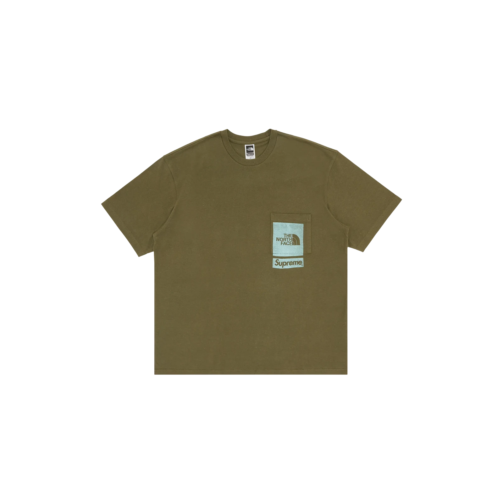 X PRINTED POCKET TEE « OLIVE »