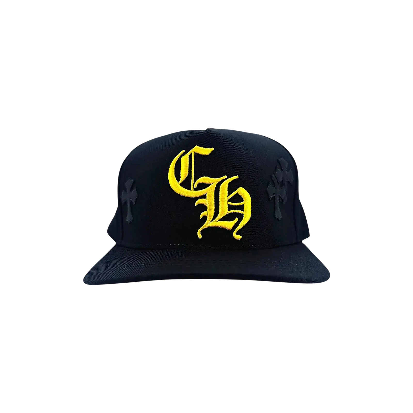 CROSS PATCH BASEBALL HAT « BLACK/YELLOW »