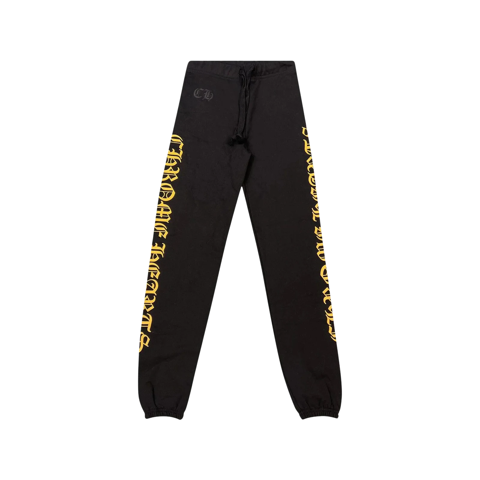 SCRIPT LETTER SWEATPANTS « BLACK/YELLOW »